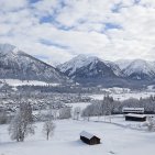 Schneeweiße Gipfel in Oberstdorf