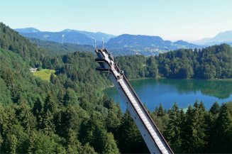 Skiflugschanze und Freibergsee