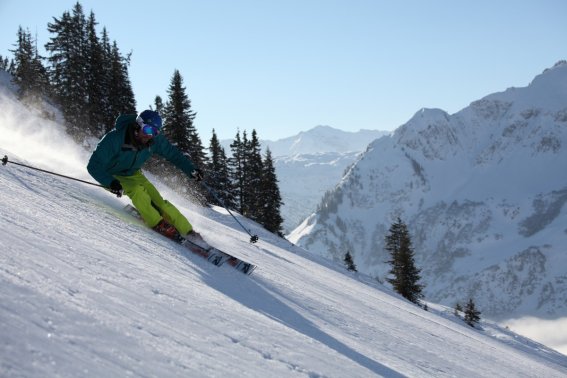 Skifahrer am Walmendingerhorn