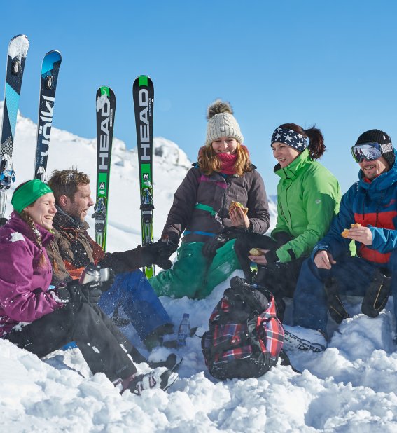 Skiausflug mit der Gruppe