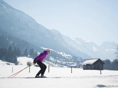 Langläuferin in Oberstdorf