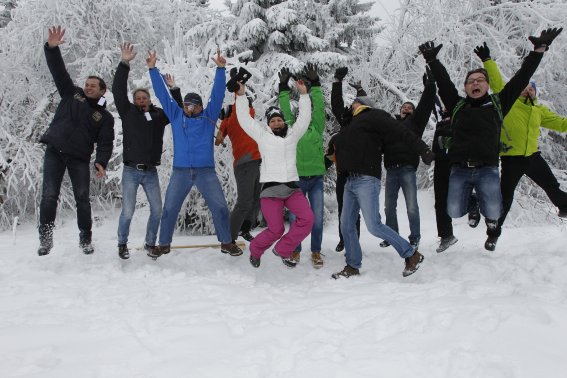 Teamevent im Winter