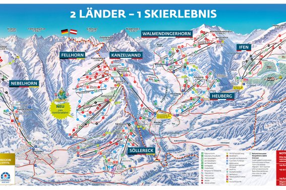 Pistenplan Oberstdorf/Kleinwalsertal