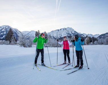 Die Langlauf Loipen im Allgäu sind bestens präpariert und abwechslungsreich. So können sowohl die Anfänger, als auch die Fortgeschrittene den Wintersport nach Ihrem Können ausüben.