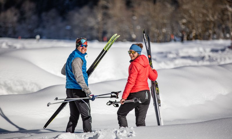 Glitzernde Langlaufstrecken und traumhafte Winterlandschaften erwarten die Besucher beim Winterurlaub im wunderschönem Allgäu.
