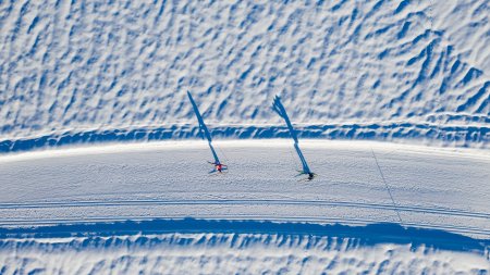 Auf kilometerlangen, bestens präparierten Langlauf Loipen lässt sich das märchenhafte Allgäu im Winter bestens bewundern.