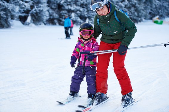 Traumhafte Voraussetzungen für den ersten Skitag am Berg