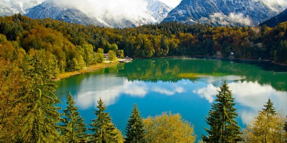 Der Freibergsee in Oberstdorf