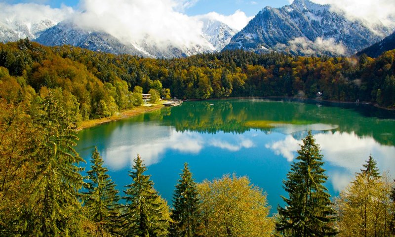 Der Freibergsee in Oberstdorf