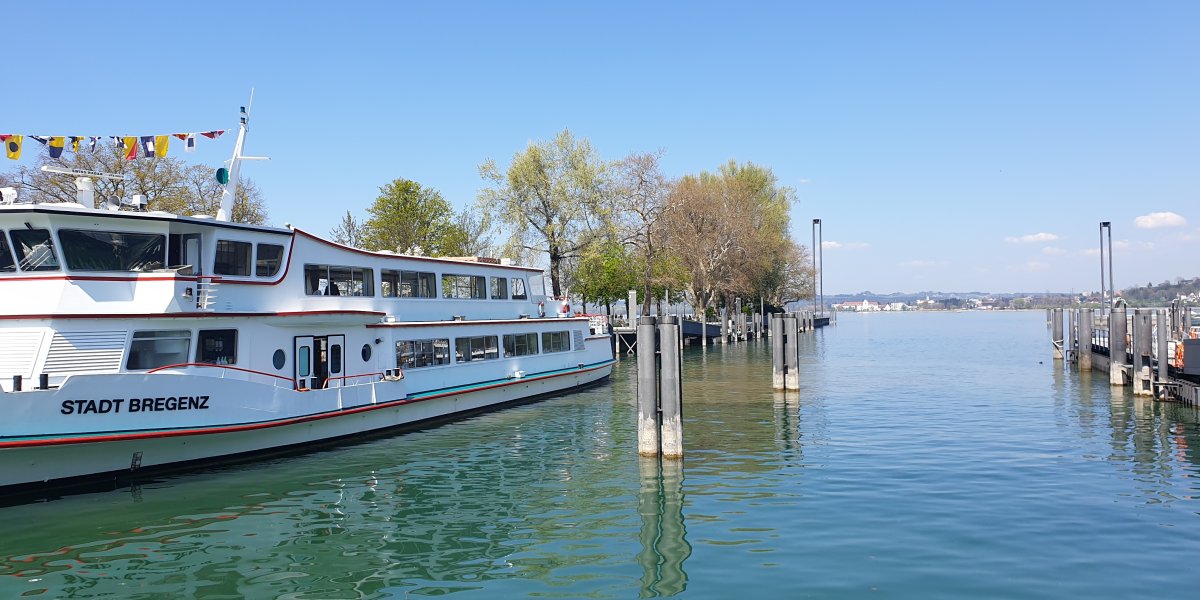 Die Stadt Bregenz am Bodensee