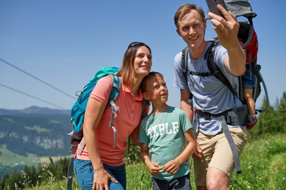 Bitte Lächeln! Für das Familienalbum gibt es am Söllereck schöne Motive