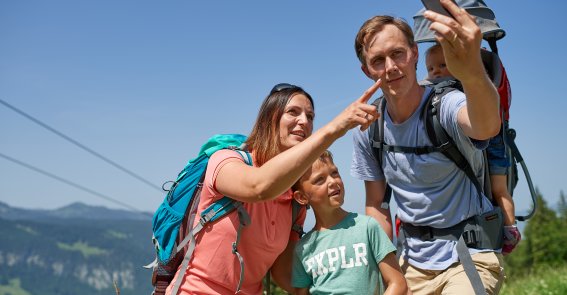 Am Familienberg Söllereck gibt es schöne Wanderungen für die Familie und schöne Motive für Fotos