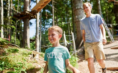 Kletterwald am Söllereck für einen tollen Ausflug mit der Familie beim Urlaub in Oberstdorf