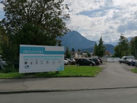 Beschilderung Parkplatz Therme