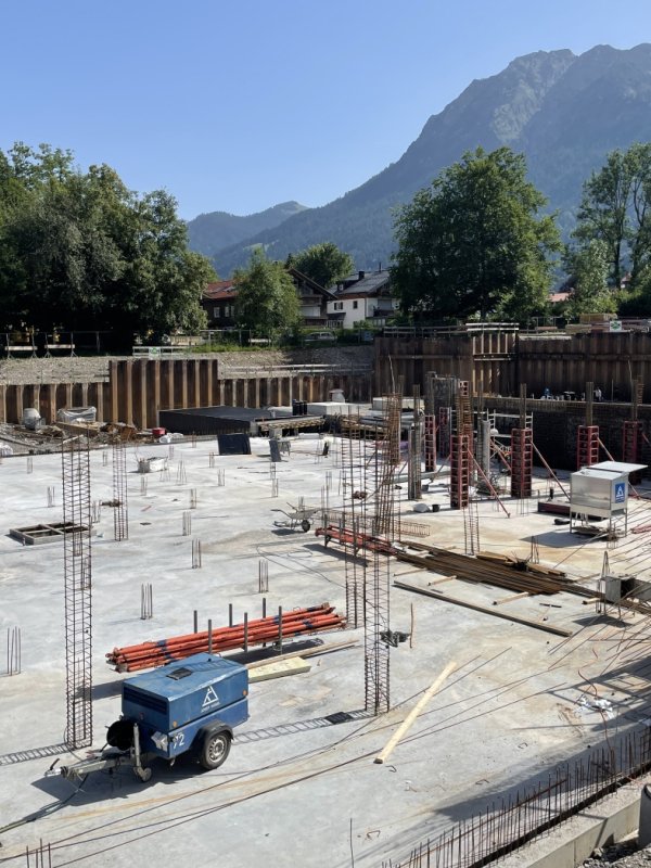 Betonage erster Wandabschnitt UG