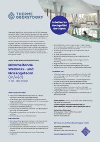 Mitarbeitende Wellness und Massage (m/w/d)