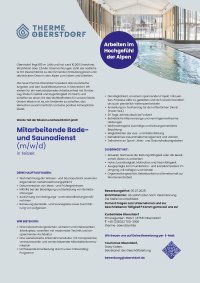 Mitarbeitende Bade- und Saunadienst (m/w/d)