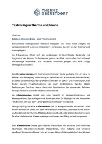 Therme und Sauna