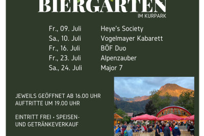 Biergarten im Kurpark - Juli 2021 - Wochenende