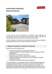 Ausschreibung Alpenrose Tiefenbach