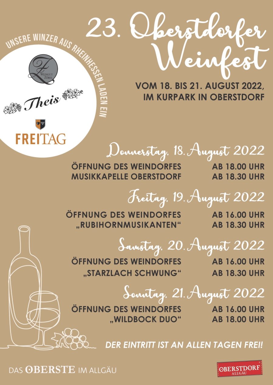 Plakat Weinfest 2022