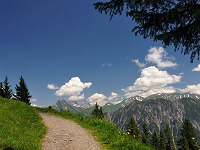 Wanderweg Fellhorn, Blick auf Höfats