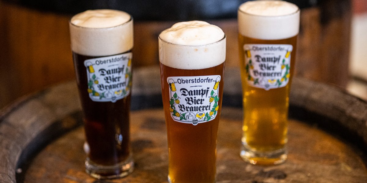 Frisch gezapftes Bier