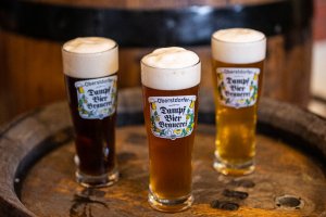 Frisch gezapftes Bier
