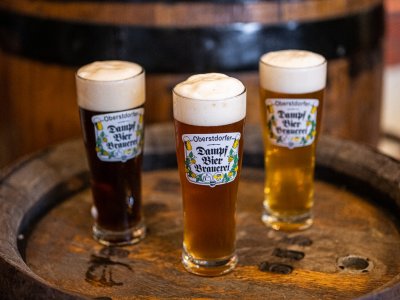 Frisch gezapftes Bier