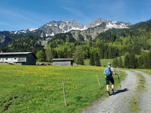 Wanderer bei Birgsau