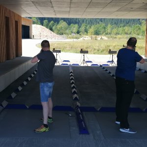Gästeschießen, Laserbiathlon