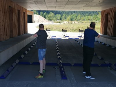 Gästeschießen, Laserbiathlon