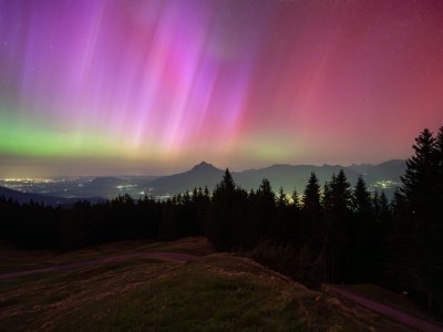 Polarlichter am Allgäuer Himmel