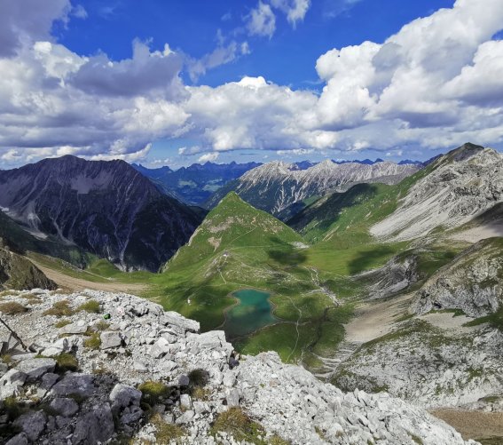 Blick zur Memminger Hütte