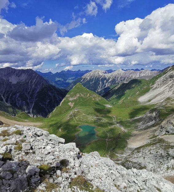 Blick zur Memminger Hütte