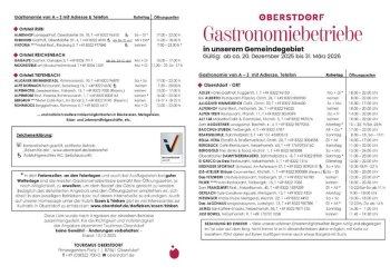 Gastronomie Winter