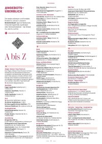 A-Z Übersicht Sommer