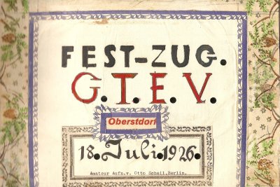Foto-privat Festumzug 1926 Plakat
