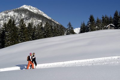 Winterwanderer am Kühberg