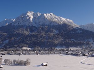 Loipe Otterrohr mit Blick auf das Rubihorn