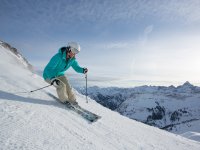 Skifahren mit Ausblick