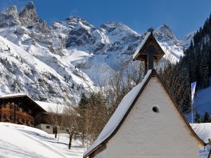 Einödsbach Winter hoch Tourismus Oberstdorf