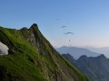 Gleitschirme am Nebelhorn