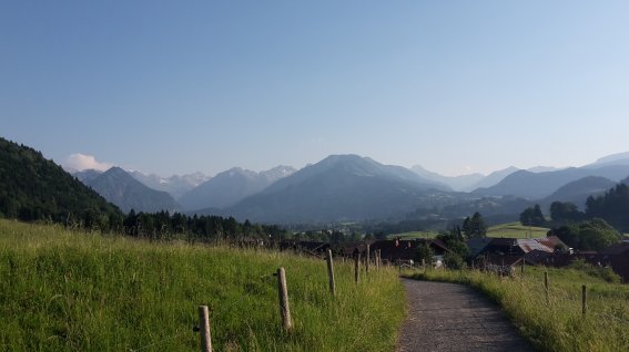 Blick nach Oberstdorf