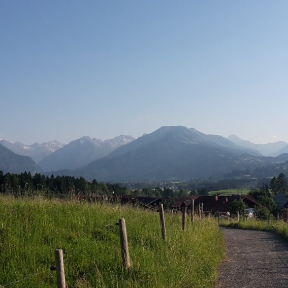 Blick nach Oberstdorf