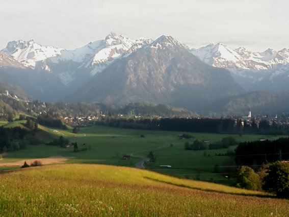 Ausblick vom Bergöschweg nach Oberstdorf