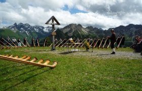 Alphornbläser am Fellhorn