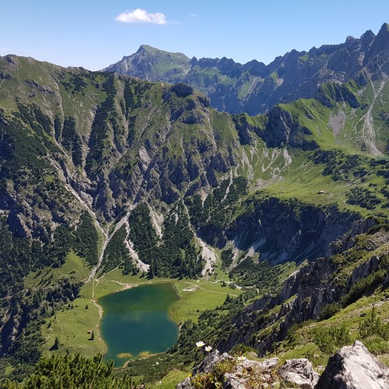 Blick auf Gaisalpsee
