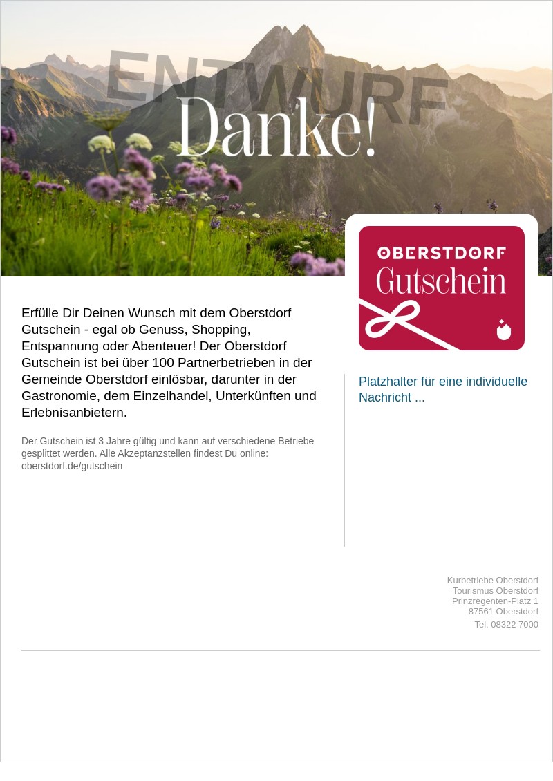 Gutscheinvorlage: 07 Oberstdorf Gutschein 