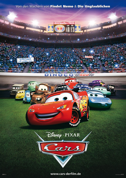 Cars hp Lightning McQueen, ein roter Sportwagen mit übermäßigem Selbstbewusstsein, hat einen Traum: Er will eines Tages ein großes Rennen fahren, um damit den Durchbruch zu schaffen. Doch allein der Weg zur Rennstrecke gestaltet sich schwieriger als zunächst gedacht. Mitten in der Wüste, in einem Örtchen namens Radiator Springs, muss das sportliche Gefährt eine Zwangspause einlegen. Wider Erwarten lernt er dabei aber...
